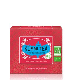 Porcovaný bio organický černý čaj Kusmi Tea Russian Morning No. 24, 20 sáčků (40 g)