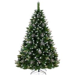 AmeliaHome Vánoční stromek Borovice s šiškami Lemmy, 180 cm