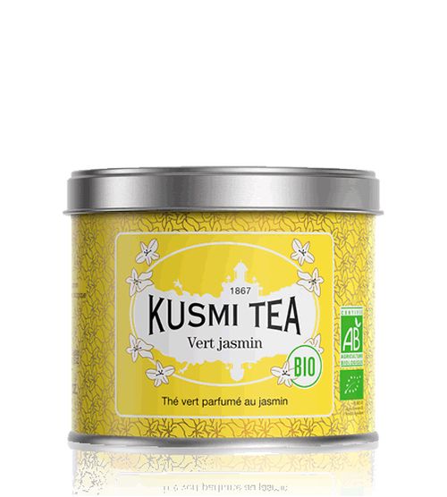 Sypaný bio organický zelený čaj Kusmi Tea Green tea with Jasmine, 100 g