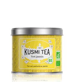 Sypaný bio organický zelený čaj Kusmi Tea Green tea with Jasmine, 100 g