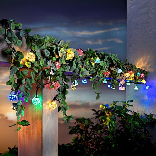 Led světelný řetěz barevné diamanty