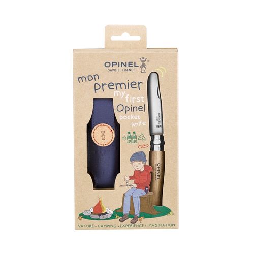 Opinel Sada My first kapesní nůž plus pouzdro na opasek, 8 cm 002400