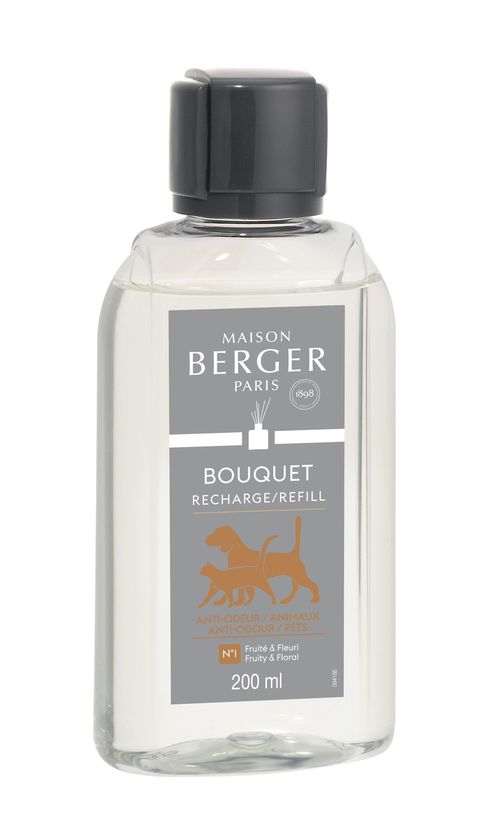 Maison Berger Paris náplň do difuzéru Proti zvířecímu zápachu – Ovocno-květinová vůně, 200 ml