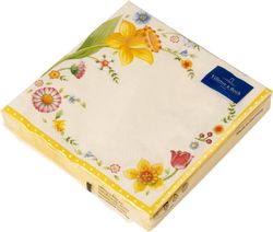 Villeroy & Boch Easter Accessoires velikonoční ubrousky s květinovým motivem, 33 x 33 cm