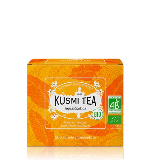 Kusmi Tea AquaExotica, bio organický ovocný čaj, 20 sáčků
