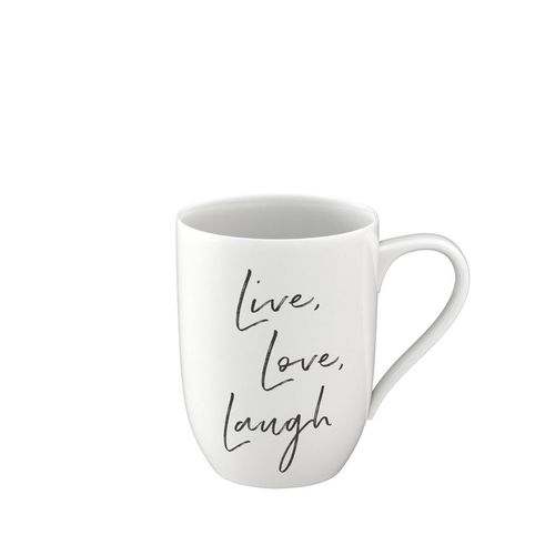 Villeroy & Boch Statement hrnek "Live Love Laugh", 0,34 l