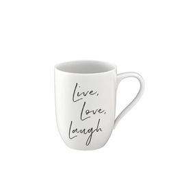 Villeroy & Boch Statement hrnek "Live Love Laugh", 0,34 l