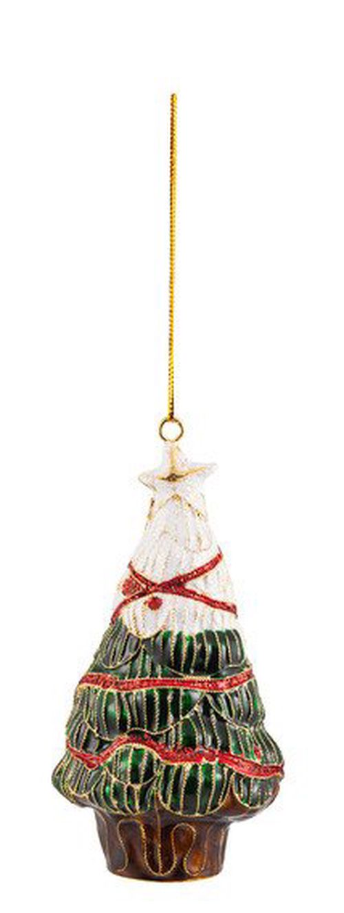 Villeroy & Boch Winter Collage Accessoires závěsný kovový stromeček, 12 cm