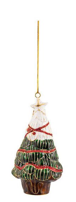 Villeroy & Boch Winter Collage Accessoires závěsný kovový stromeček, 12 cm