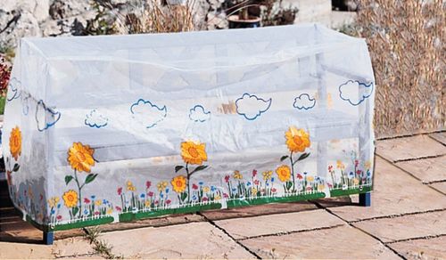Ochranný obal na zahradní lavičku slunečnice