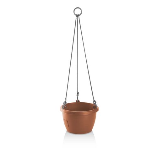 Gardenico Samozavlažovací závěsný květináč Marina terakota, pr. 30 cm