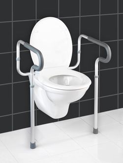 Bezpečnostní madla k wc s nastavitelnou výškou secura