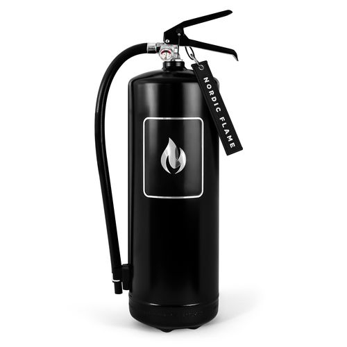 Nordic Flame Hasicí přístroj, práškový, 6 kg, černá N152