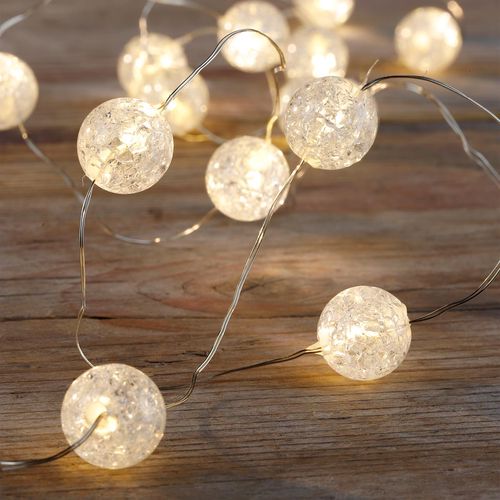Led světelný řetěz sněhové koule