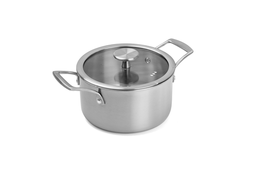 Proxima Třívrstvý nerezový hrnec 18 cm 2 l