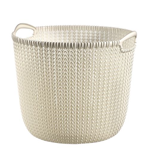 Curver Knit kulatý koš 30l bílý