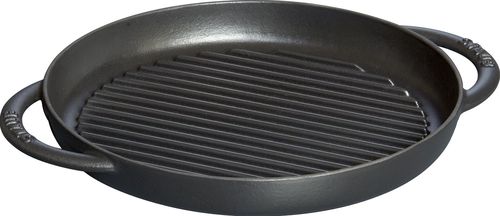 Litinový gril Staub, 26 cm, černá