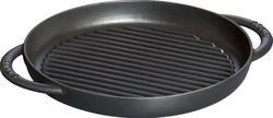 Litinový gril Staub, 26 cm, černá