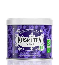Sypaný bio organický bylinný čaj Kusmi Tea Be Cool, 90 g