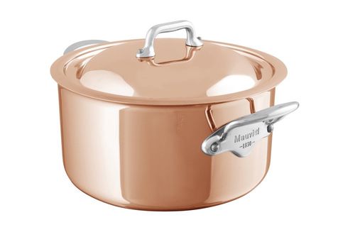 Mauviel M´6S měděný hrnec na indukci s poklicí, Ø 20 cm