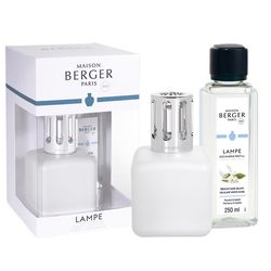 Maison Berger Paris dárková sada: katalytická lampa Glacon + Jemné bílé pižmo, 250 ml