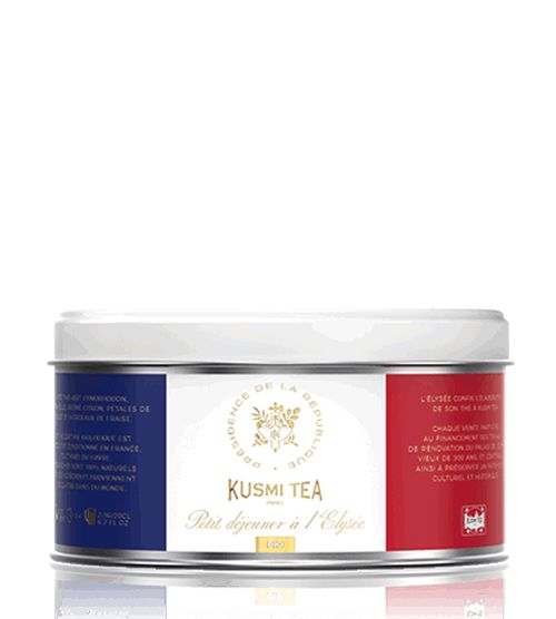 Sypaný bio organický čaj Kusmi Tea Petit déjeuner a l'Elysée, 125 g