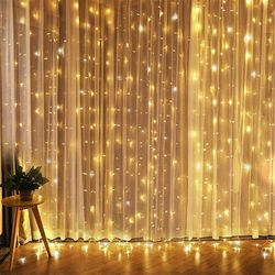 Solight Okenní vánoční závěs, 240 mini LED, 1,2 x 1,2 m, s časovačem