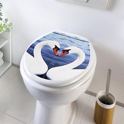 Samolepka na wc poklop labutě