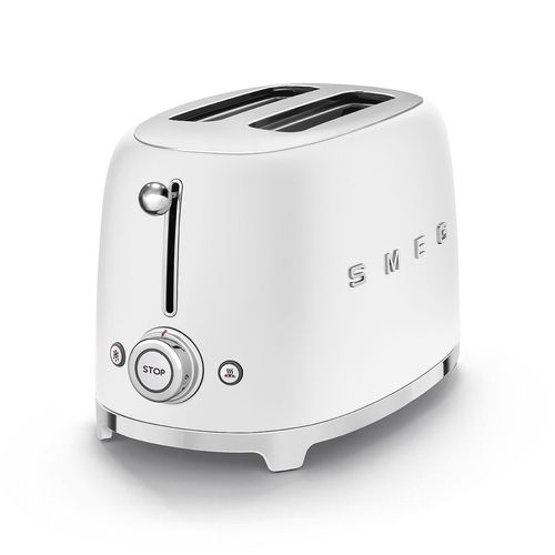 Smeg Toustovač 50´s Retro Style, 2x2, bílý mat TSF01WHMEU