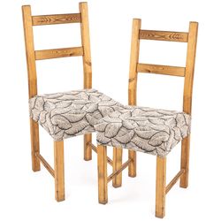 4Home Napínací potah na sedák na židli Comfort Plus Nature, 40 - 50 cm, sada 2 ks