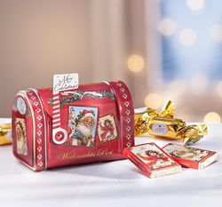 Vánoční poštovní schránka s čokoládou a pralinkami