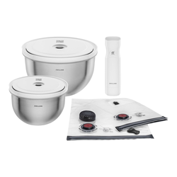 Zwilling Vakuovací nerezové mísy Fresh & Save s pumpou a sáčky, M/L