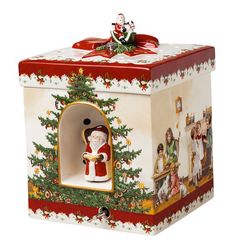 Villeroy & Boch Christmas Toys dárková hrací skříňka / svícen, "Děti", 17 x 17 cm 14-8327-6693