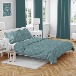 Vánoční bavlněné povlečení Zimní les, 140 x 200 cm, 70 x 90 cm