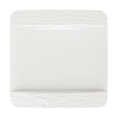 Villeroy & Boch Manufacture Rock Blanc jídelní talíř, 28 x 28 cm