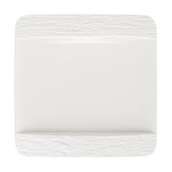 Villeroy & Boch Manufacture Rock Blanc jídelní talíř, 28 x 28 cm