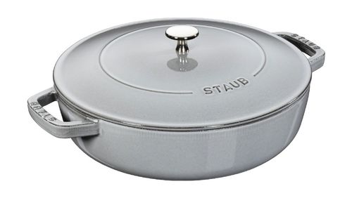 Litinový kastrol s poklicí Staub Chistera, grafitově šedý, 24 cm