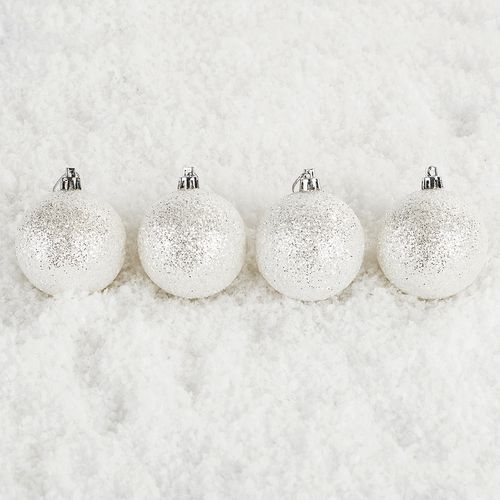 Vánoční koule Bglitter 6 ks,  pr. 6 cm, HTH