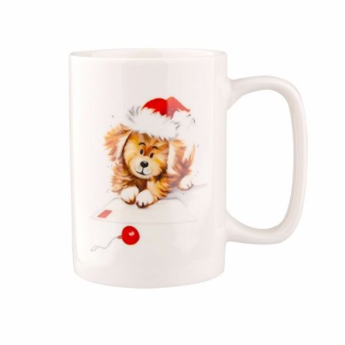 Altom Porcelánový hrnek Xmas Dog D, 300 ml