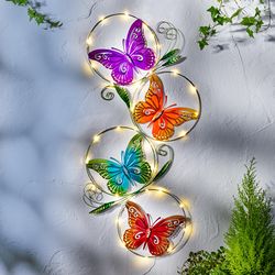 Nástěná led dekorace motýli