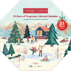 Yankee Candle Adventní kalendář 2025, 24 vonných čaj. svíček + svícen