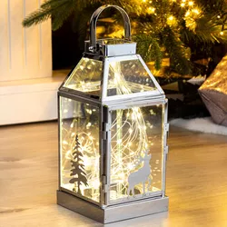 LED Lucerna Zimní les