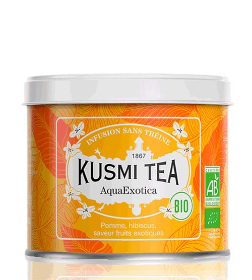 Sypaný bio organický ovocný čaj Kusmi Tea AquaExotica, 100 g