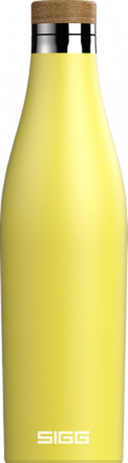 SIGG dvoustěnná nerezová láhev na vodu Meridian, žlutá, 0,5 l
