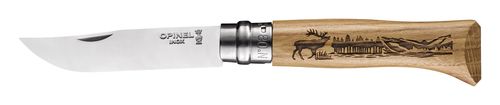 OPINEL zavírací nůž N°08, Animalia Deer, délka čepele 8,5 cm, motiv jelen