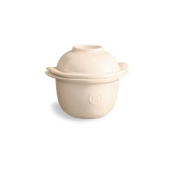 Emile Henry Miska s víkem Egg Nest, zapékací, 0,3 l, slonová kost, 14 x 11,5 x 11 cm 28409