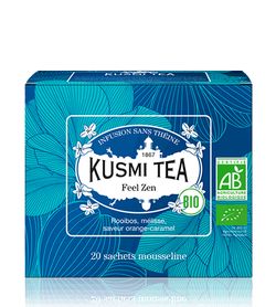 Sypaný bio organický bylinný čaj Kusmi Tea Feel Zen, 20 sáčků