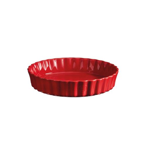 Hluboká koláčová forma Emile Henry - průměr 24 cm, granátová