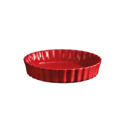 Hluboká koláčová forma Emile Henry - průměr 24 cm, granátová