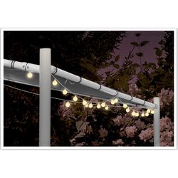 Venkovní LED řetěz String lights, 80 žárovek